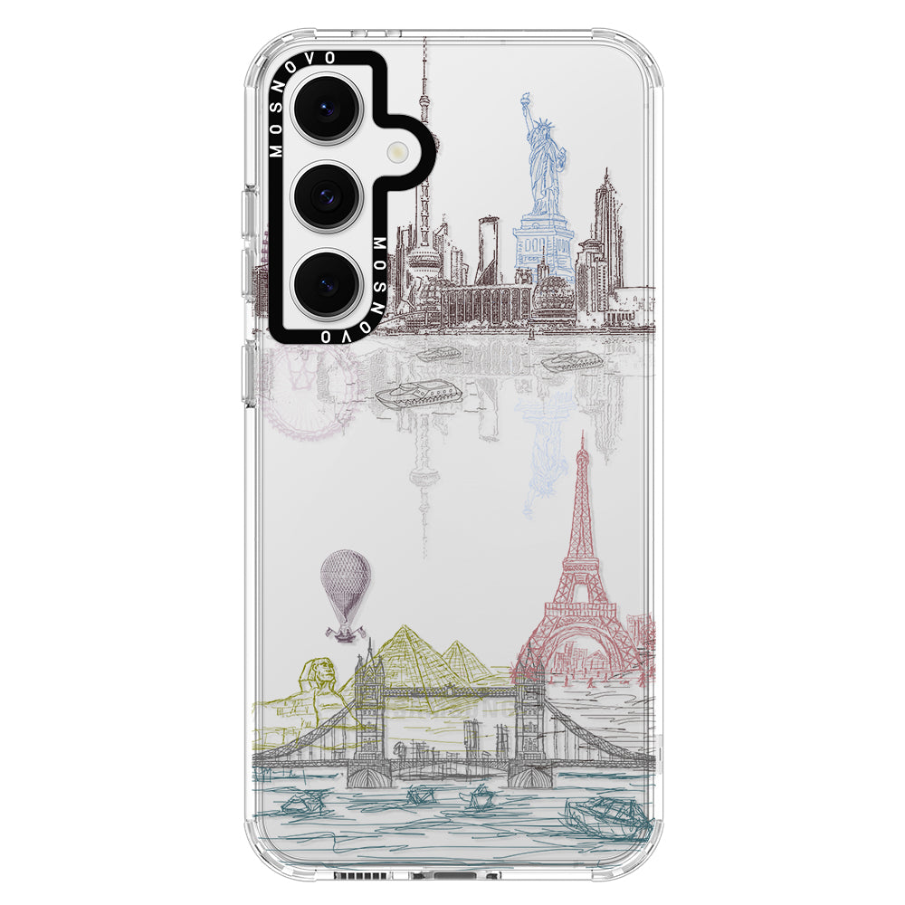 The World City Phone Case - Samsung Galaxy S24 FE Case - MOSNOVO