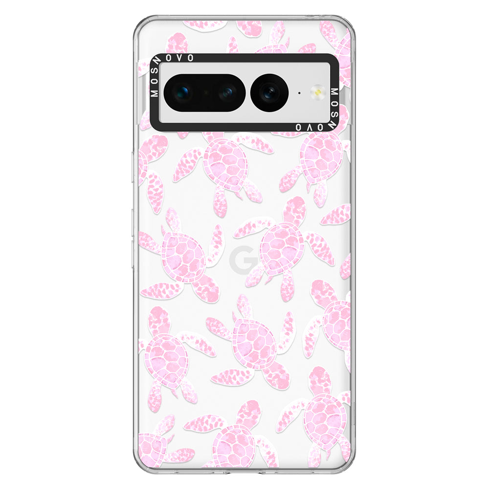 Pink Turtle Phone Case - Google Pixel 7 Pro Case