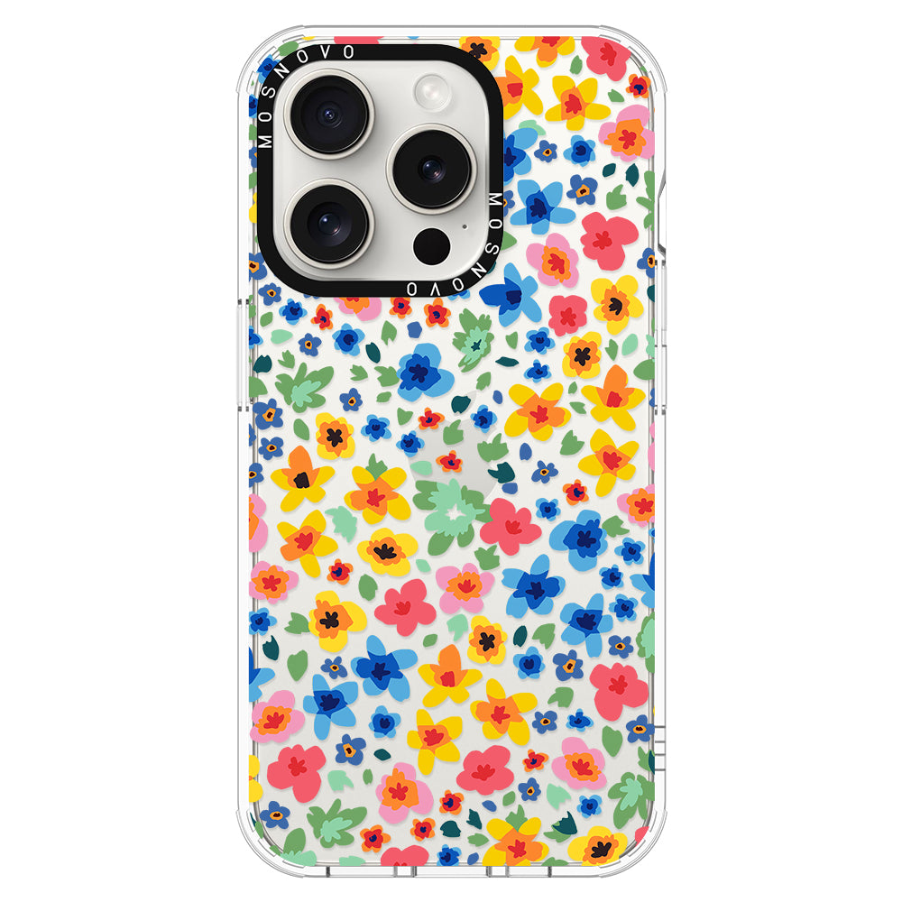 Lovely Floral Flower Phone Case - iPhone 16 Pro Case - MOSNOVO