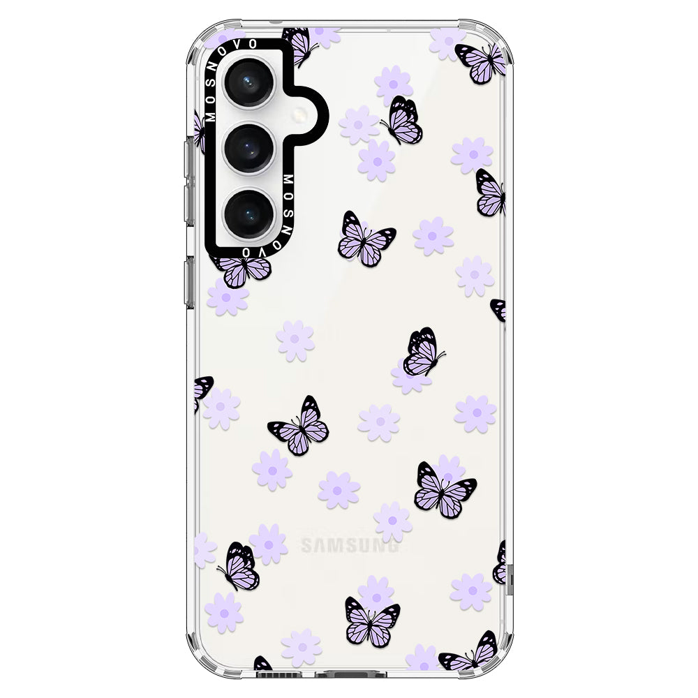 Lilac Butterfly Phone Case - Samsung Galaxy S23 FE Case