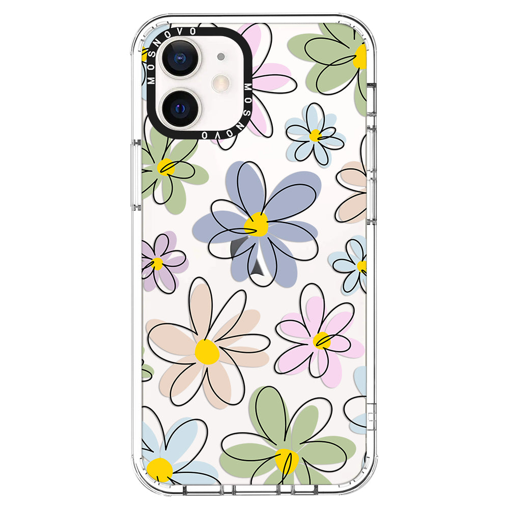 Linear Blooms Phone Case - iPhone 12 Mini Case