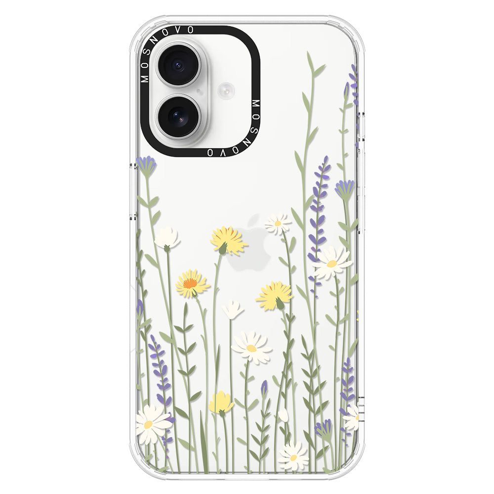 Wild Meadow Floral Phone Case - iPhone 16 Case - MOSNOVO