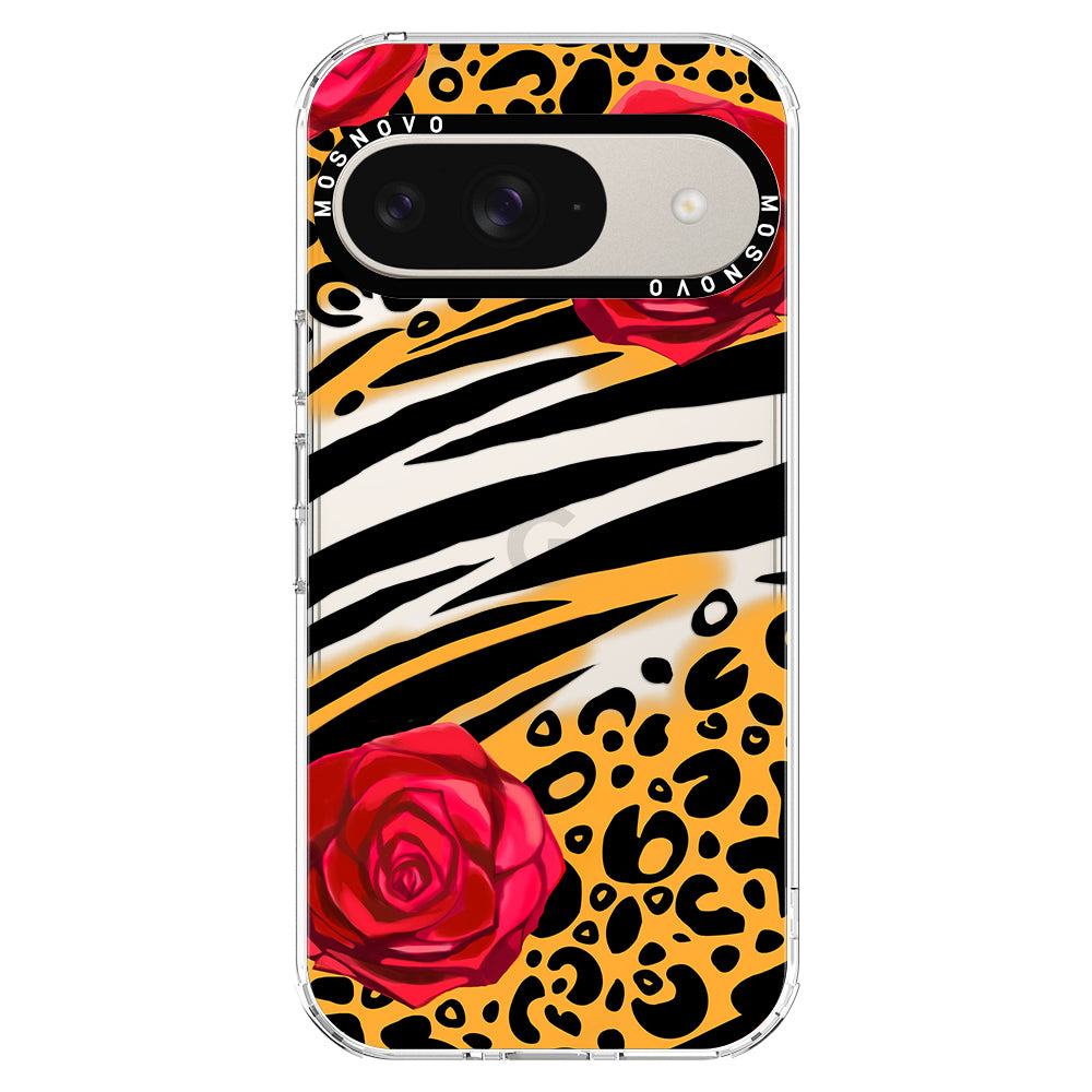 Wild Floral Leopard Phone Case - Google Pixel 9 Case