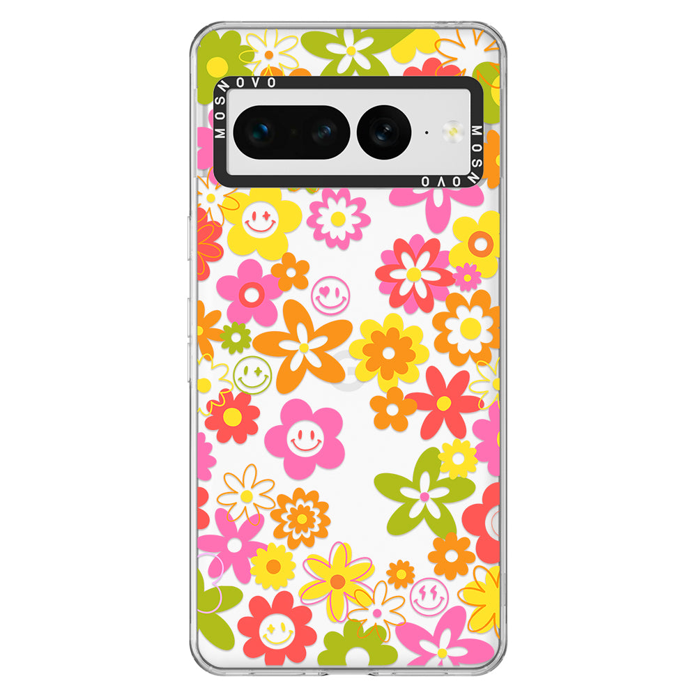 70's Groovy Floral Phone Case - Google Pixel 7 Pro Case