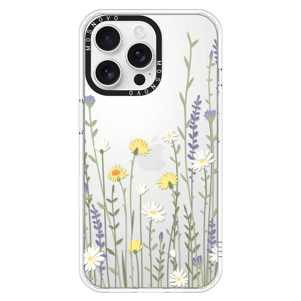 Wild Meadow Floral Phone Case - iPhone 16 Pro Max Case - MOSNOVO