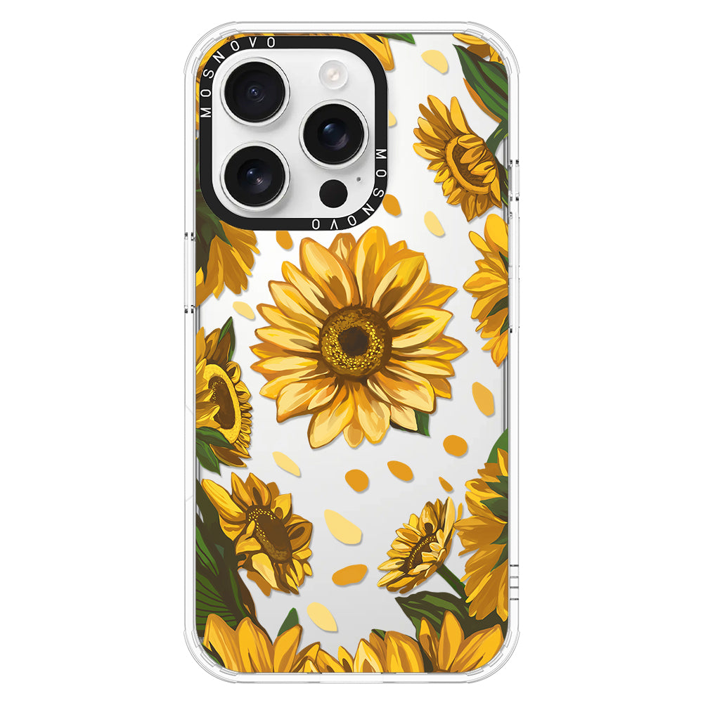 Sunflower Garden Phone Case - iPhone 16 Pro Case - MOSNOVO