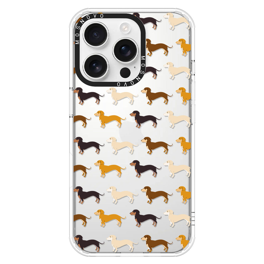 Cute Dachshund Phone Case - iPhone 16 Pro Case - MOSNOVO