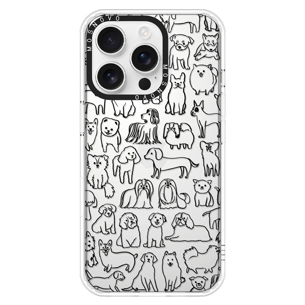 Dogs Phone Case - iPhone 16 Pro Case - MOSNOVO