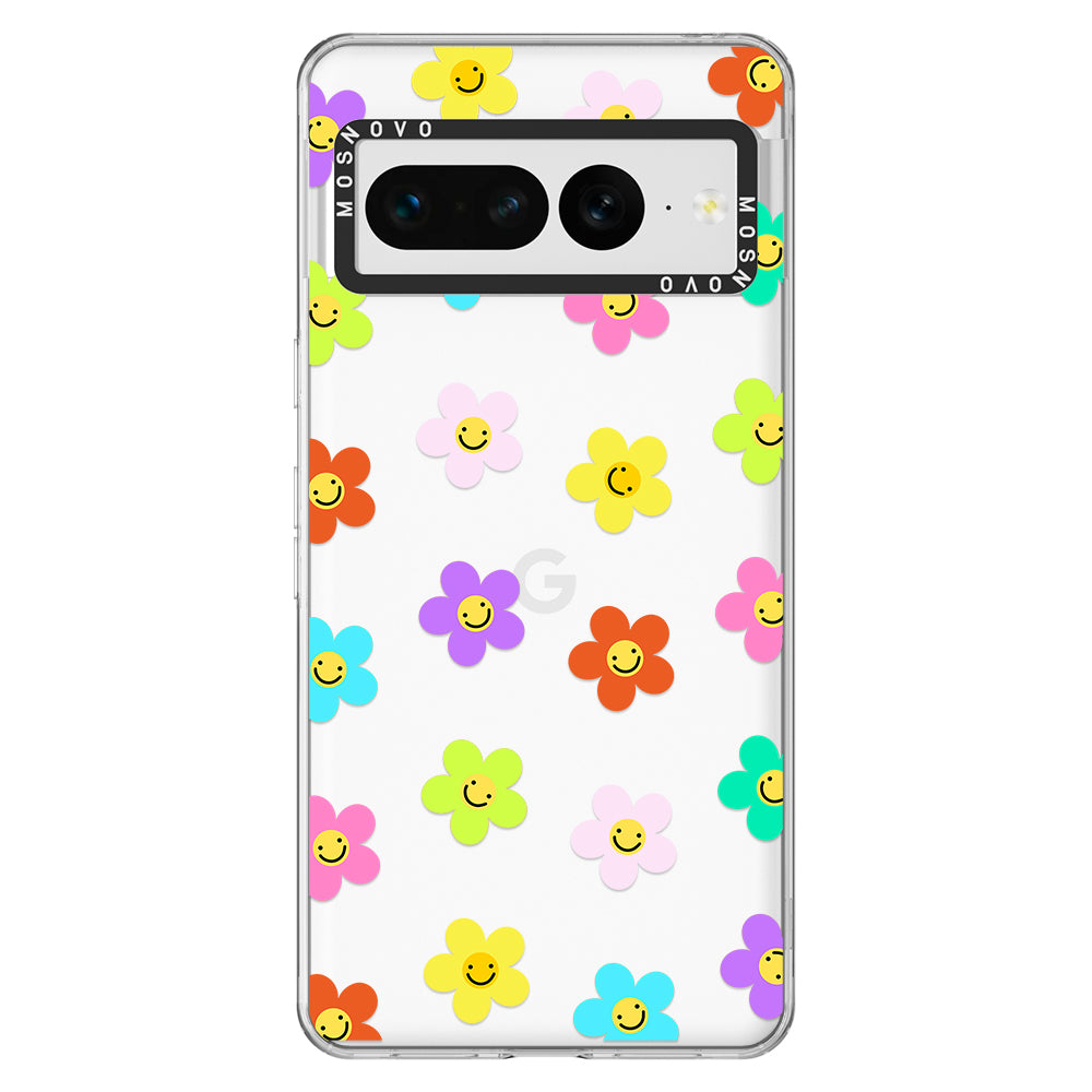 Smile Floral Phone Case - Google Pixel 7 Pro Case