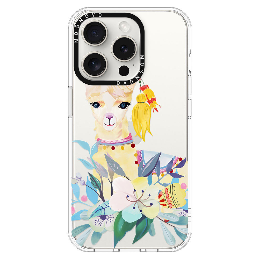 Boho Llama Phone Case - iPhone 16 Pro Case - MOSNOVO