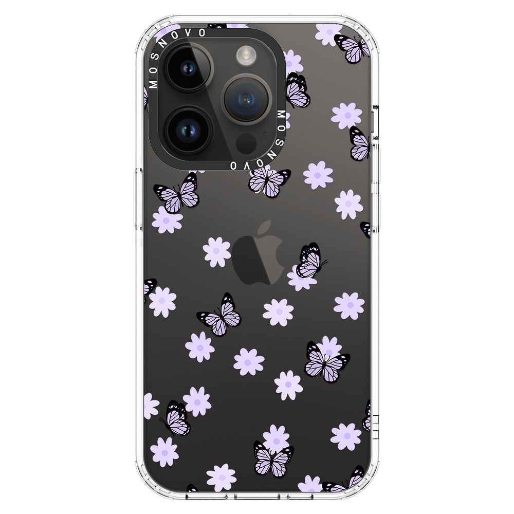 Lilac Butterfly Phone Case - iPhone 14 Pro Case