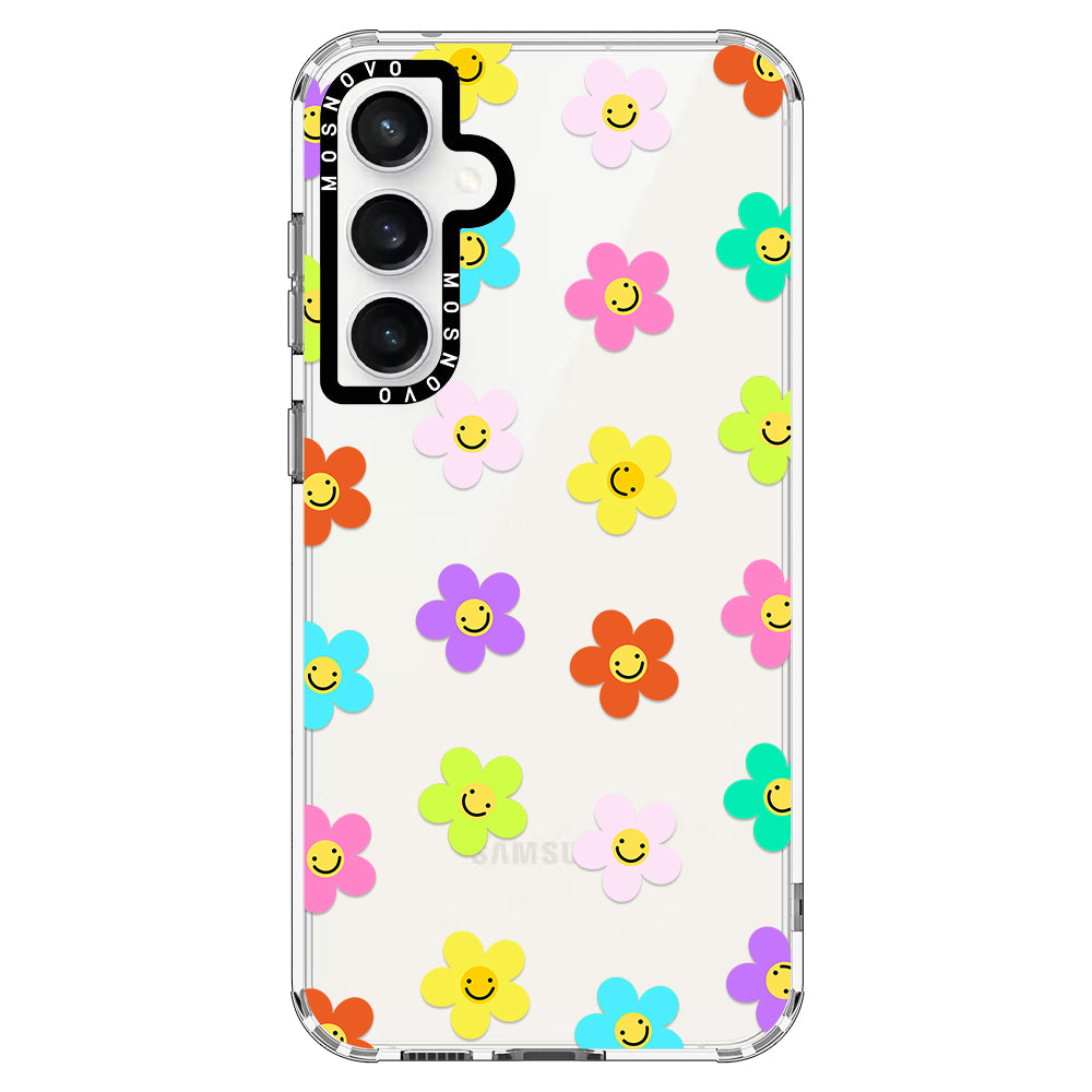 Smile Floral Phone Case - Samsung Galaxy S23 FE Case