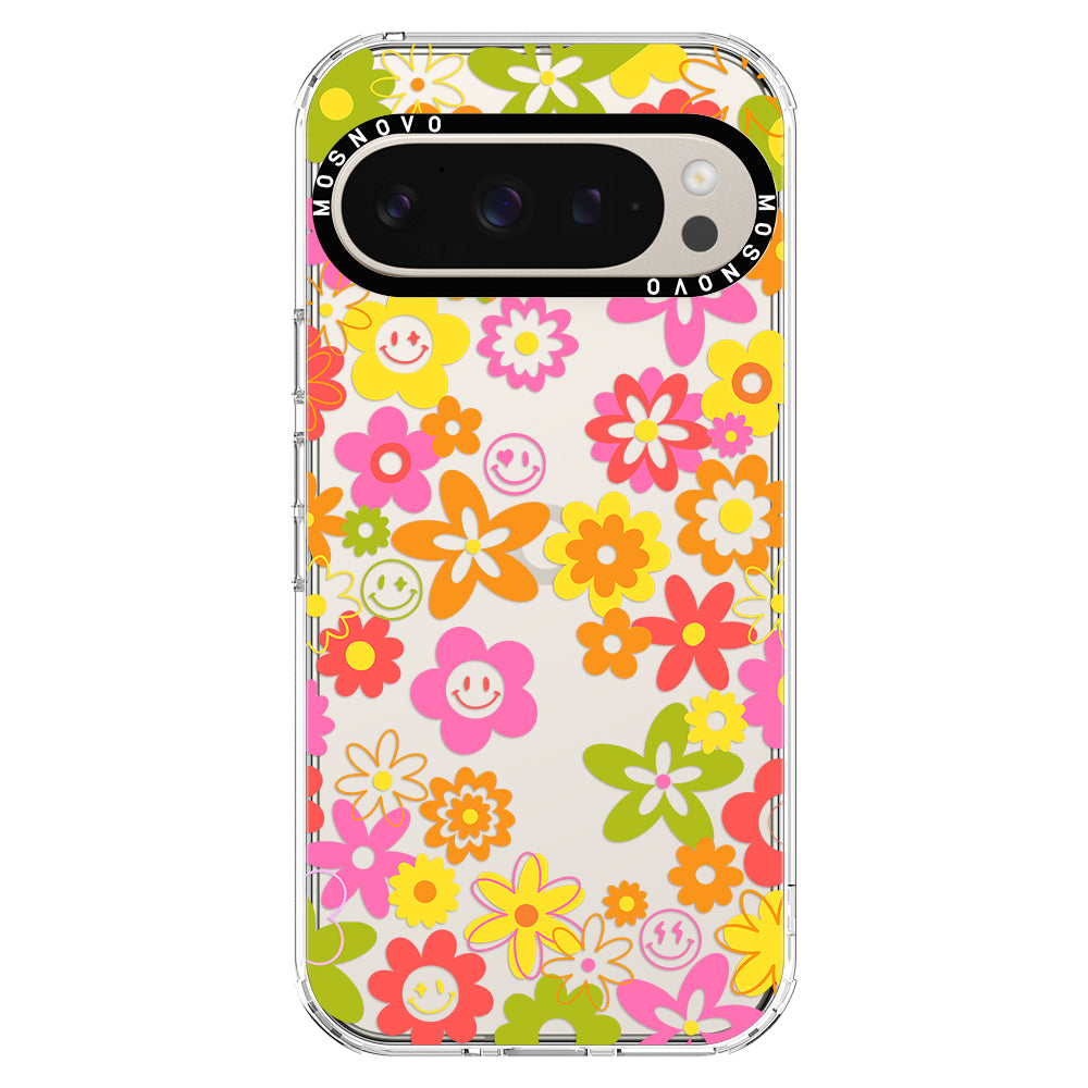 70's Groovy Floral Phone Case - Google Pixel 9 Pro XL Case