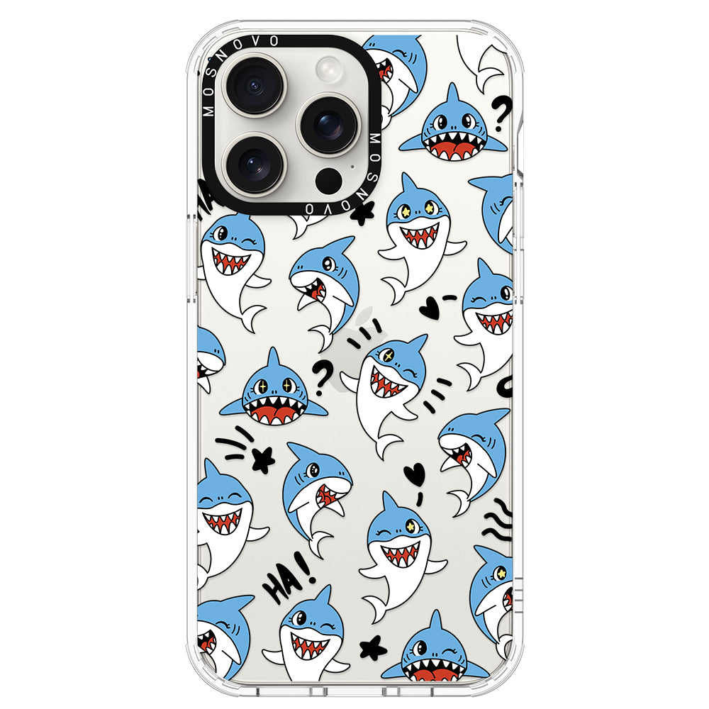 Cute Sharks Phone Case - iPhone 15 Pro Max Case