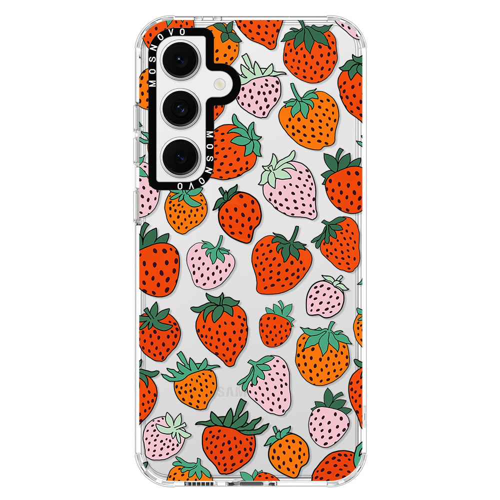 Cute Strawberry Phone Case - Samsung Galaxy S24 FE Case - MOSNOVO