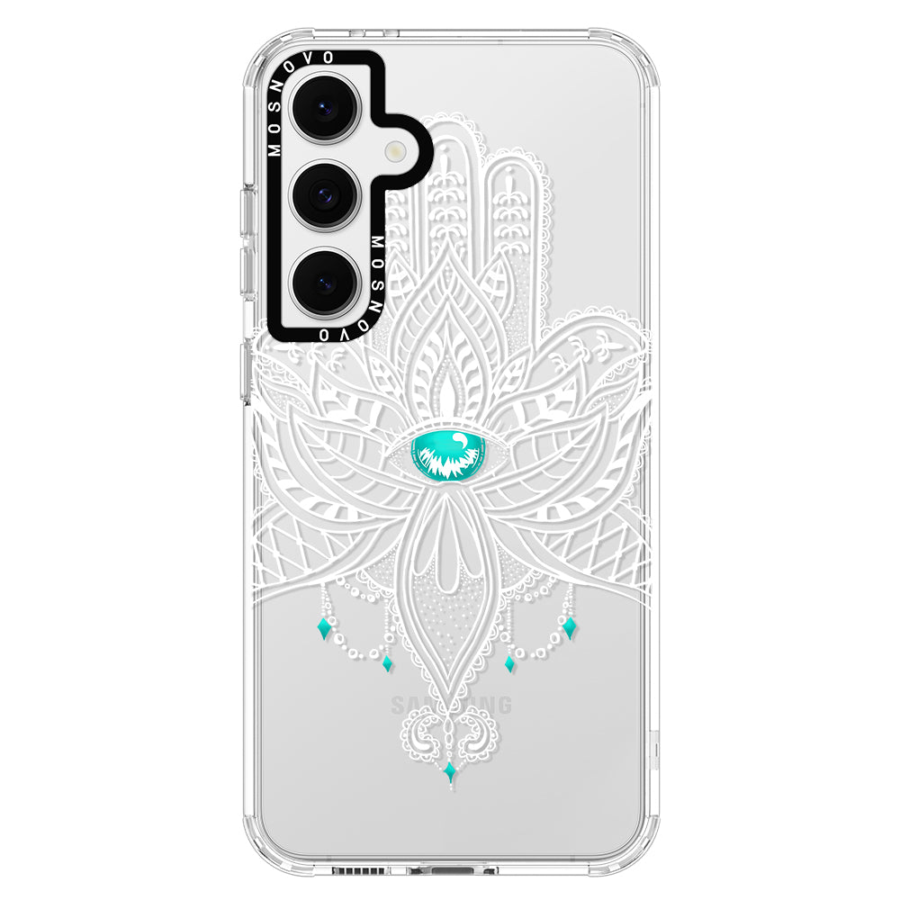 Hamsa Hand Phone Case - Samsung Galaxy S24 FE Case - MOSNOVO