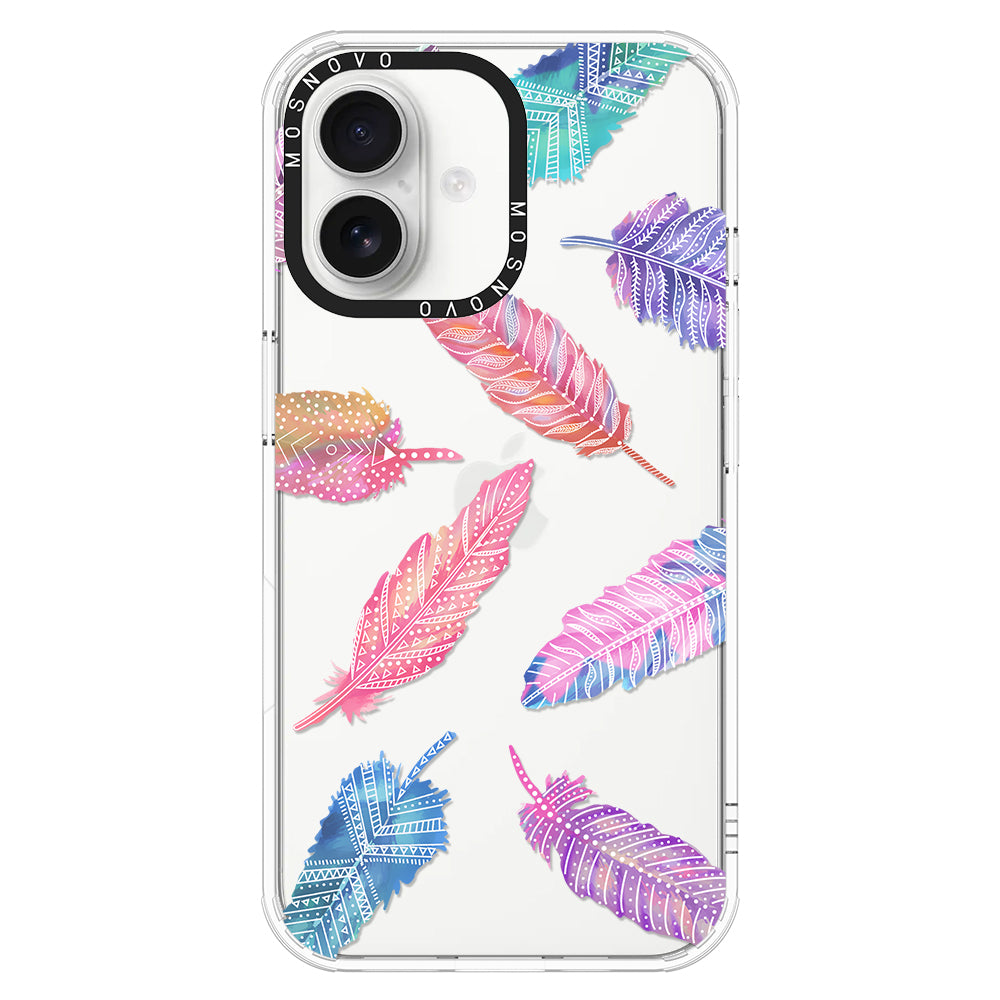 Tribal Feathers Phone Case - iPhone 16 Case - MOSNOVO