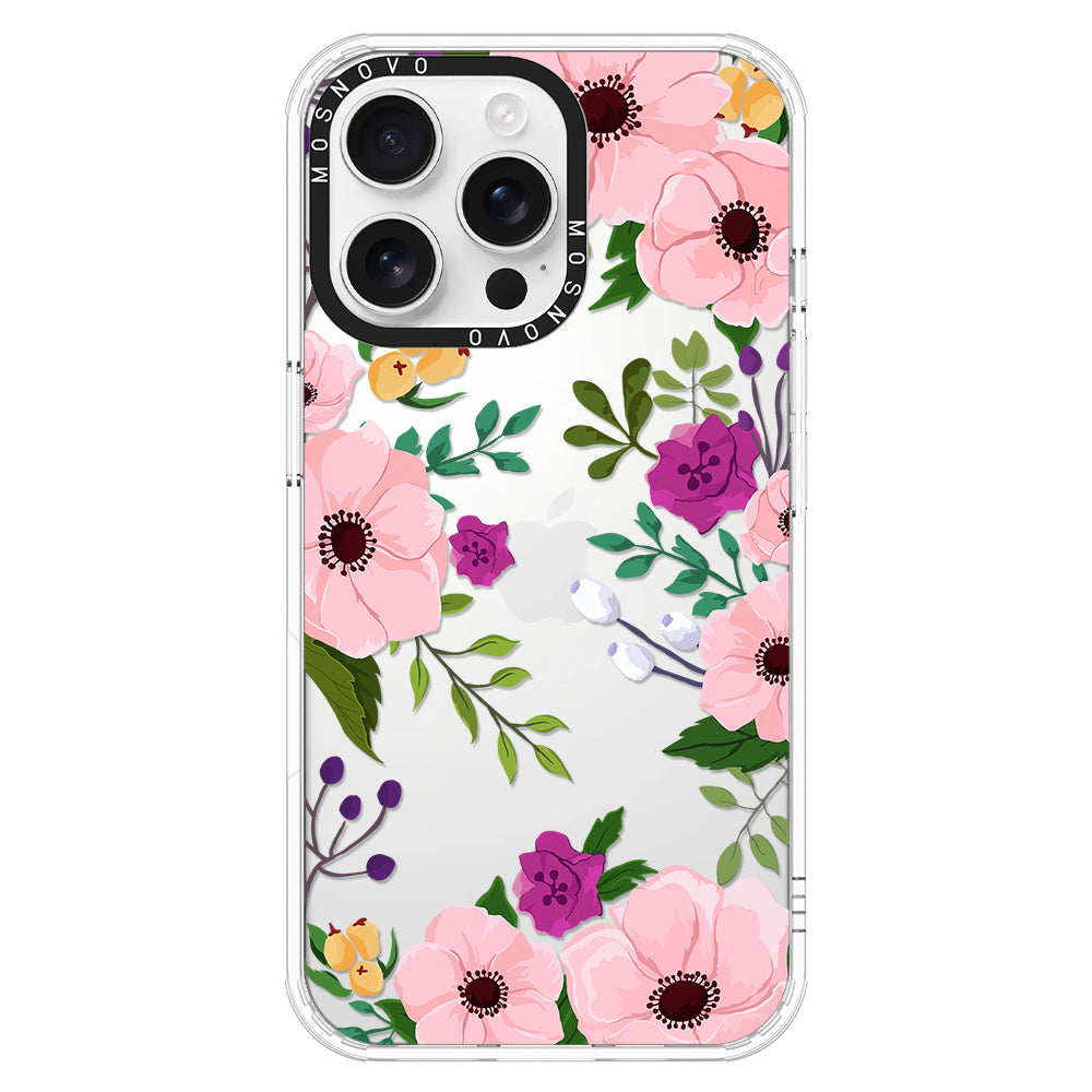 Watercolor Floral Phone Case - iPhone 16 Pro Max Case - MOSNOVO