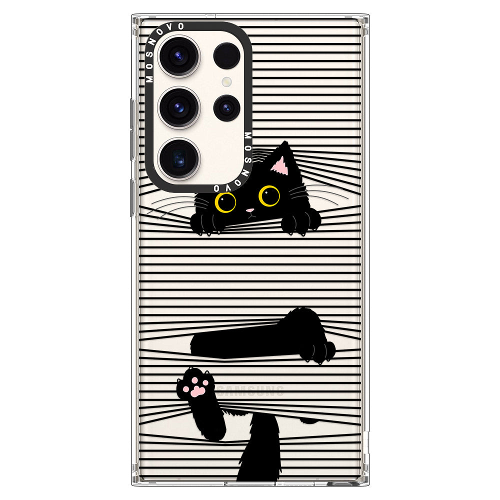 Hidden Black Cat Phone Case - Samsung Galaxy S23 Ultra Case