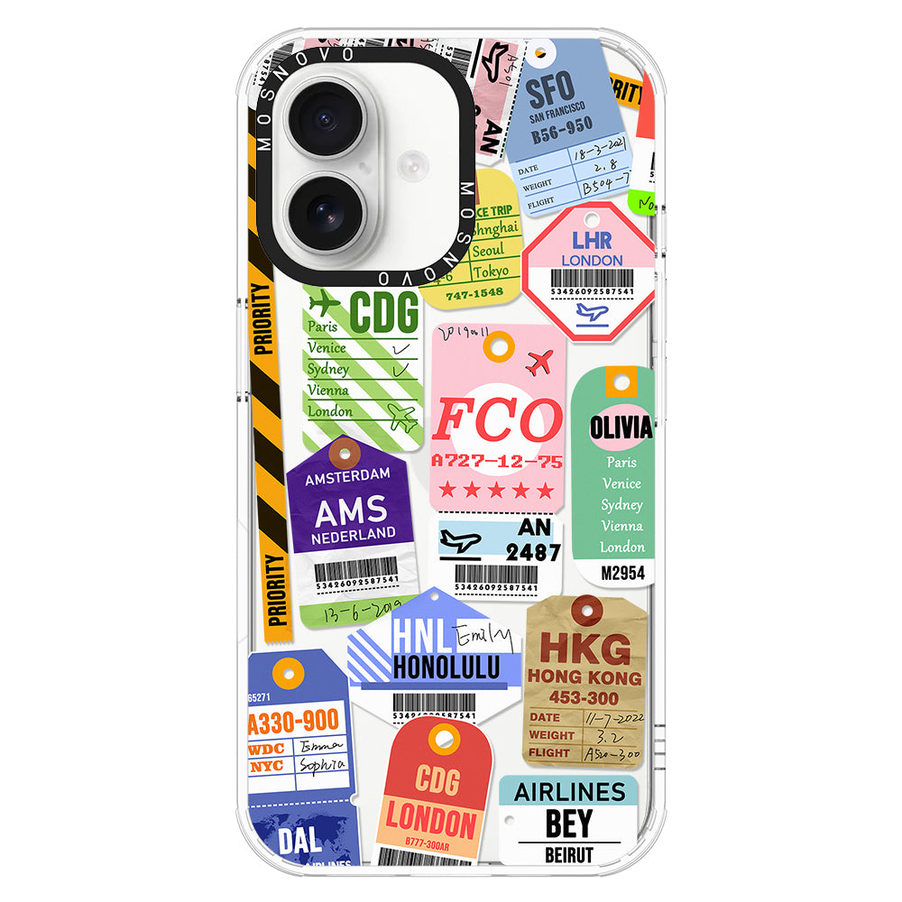 Ticket Label Phone Case - iPhone 16 Plus Case - MOSNOVO