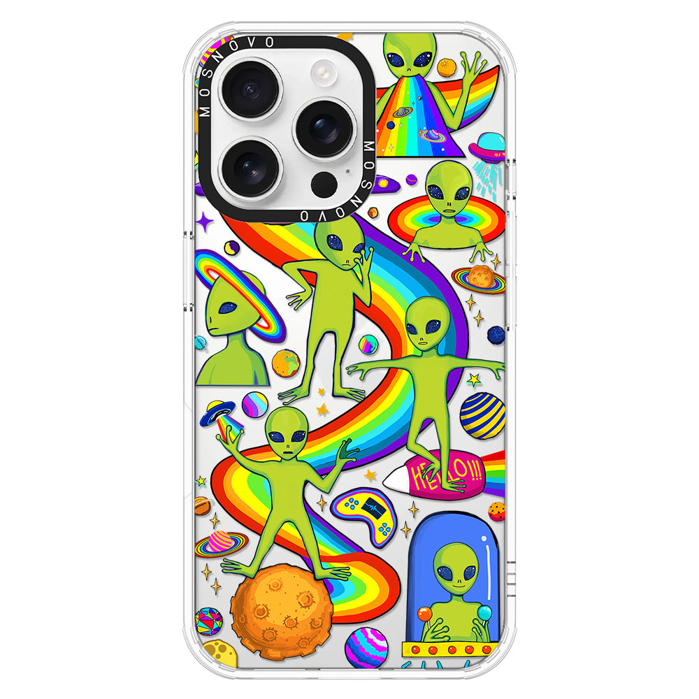 Funny Alien Phone Case - iPhone 16 Pro Max Case - MOSNOVO