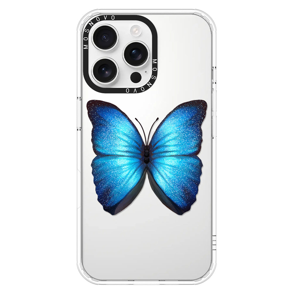 Shimmering Butterfly Phone Case - iPhone 16 Pro Max Case - MOSNOVO