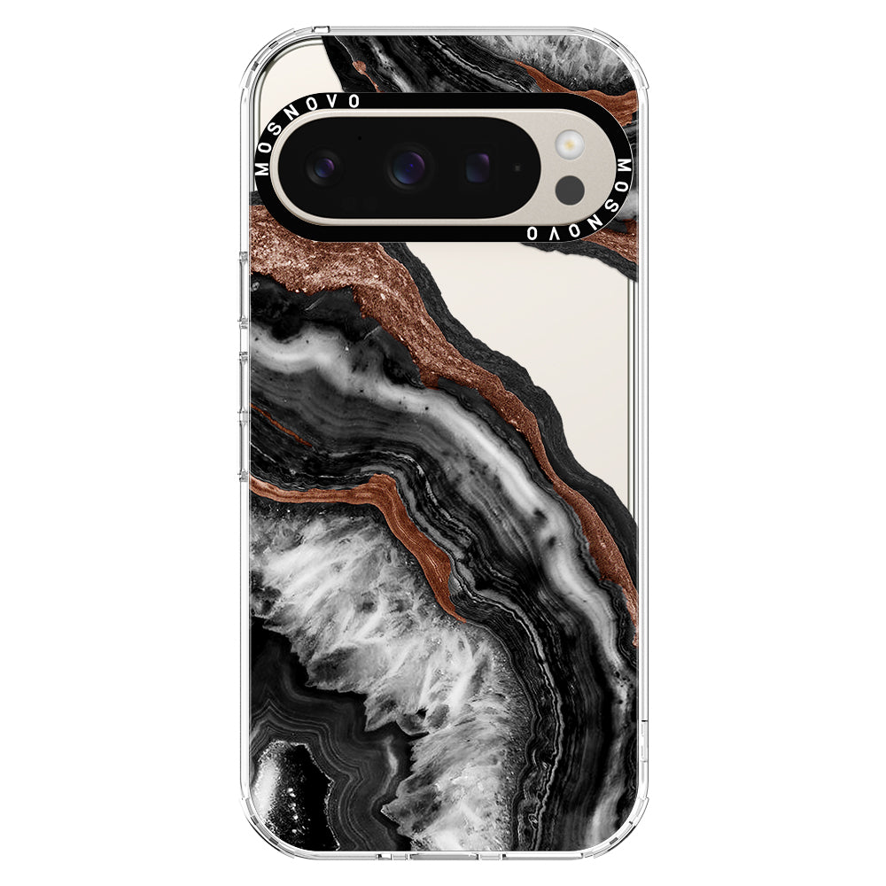 Black Agate Phone Case - Google Pixel 9 Pro XL Case