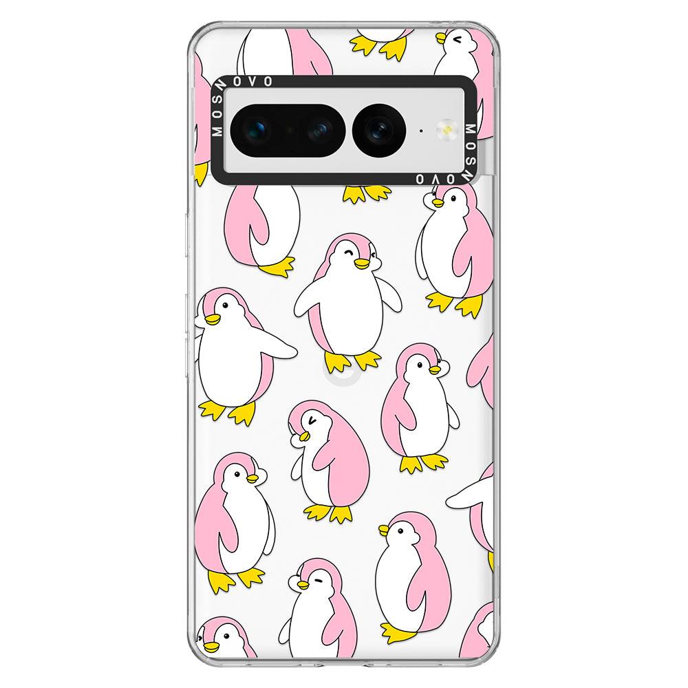 Pink Penguins Phone Case - Google Pixel 7 Pro Case