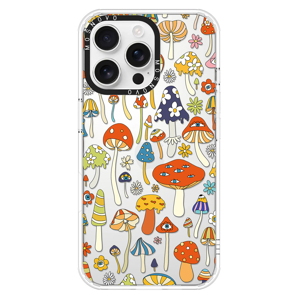 Mushroom Art Phone Case - iPhone 16 Pro Max Case - MOSNOVO