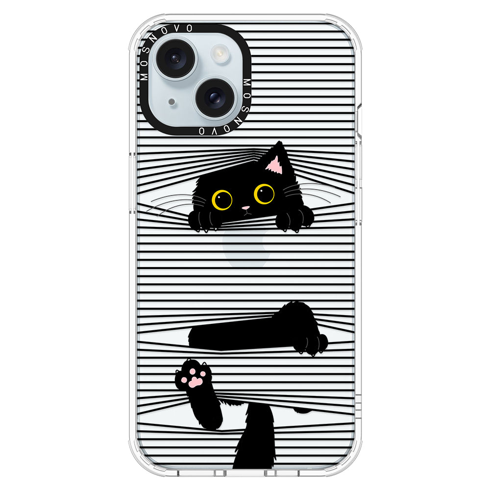 Hidden Black Cat Phone Case - iPhone 15 Plus Case