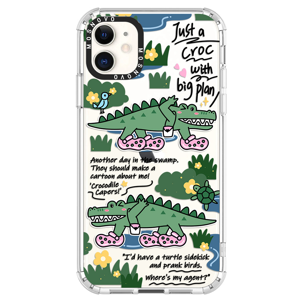 Croc with Big Plan Phone Case - iPhone 11 Case