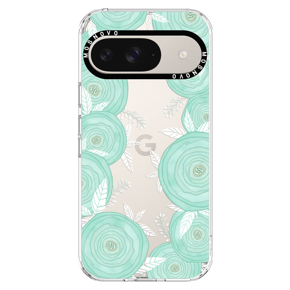 Mint Flower Phone Case - Google Pixel 9 Case