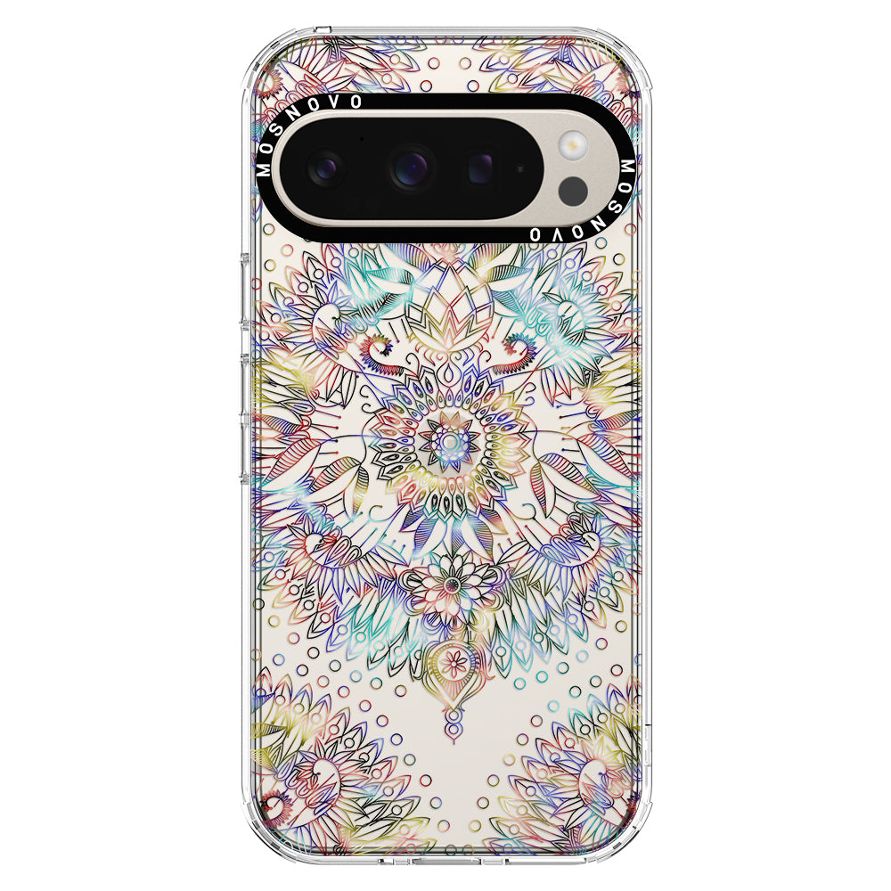 Rainbow Mandala Phone Case - Google Pixel 9 Pro XL Case