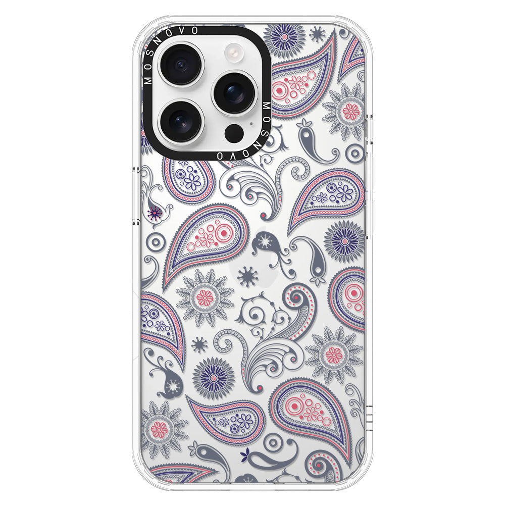 Paisley Phone Case - iPhone 16 Pro Max Case - MOSNOVO