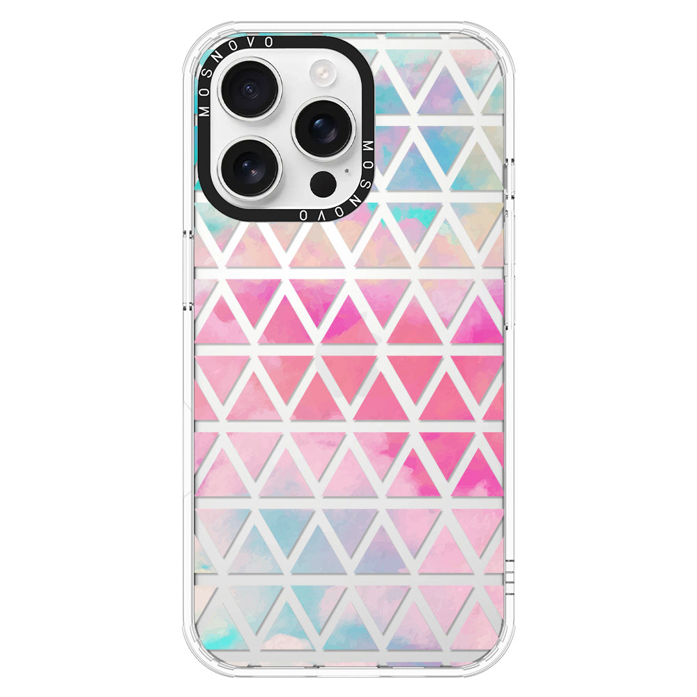 Gradient Triangles Phone Case - iPhone 16 Pro Max Case - MOSNOVO