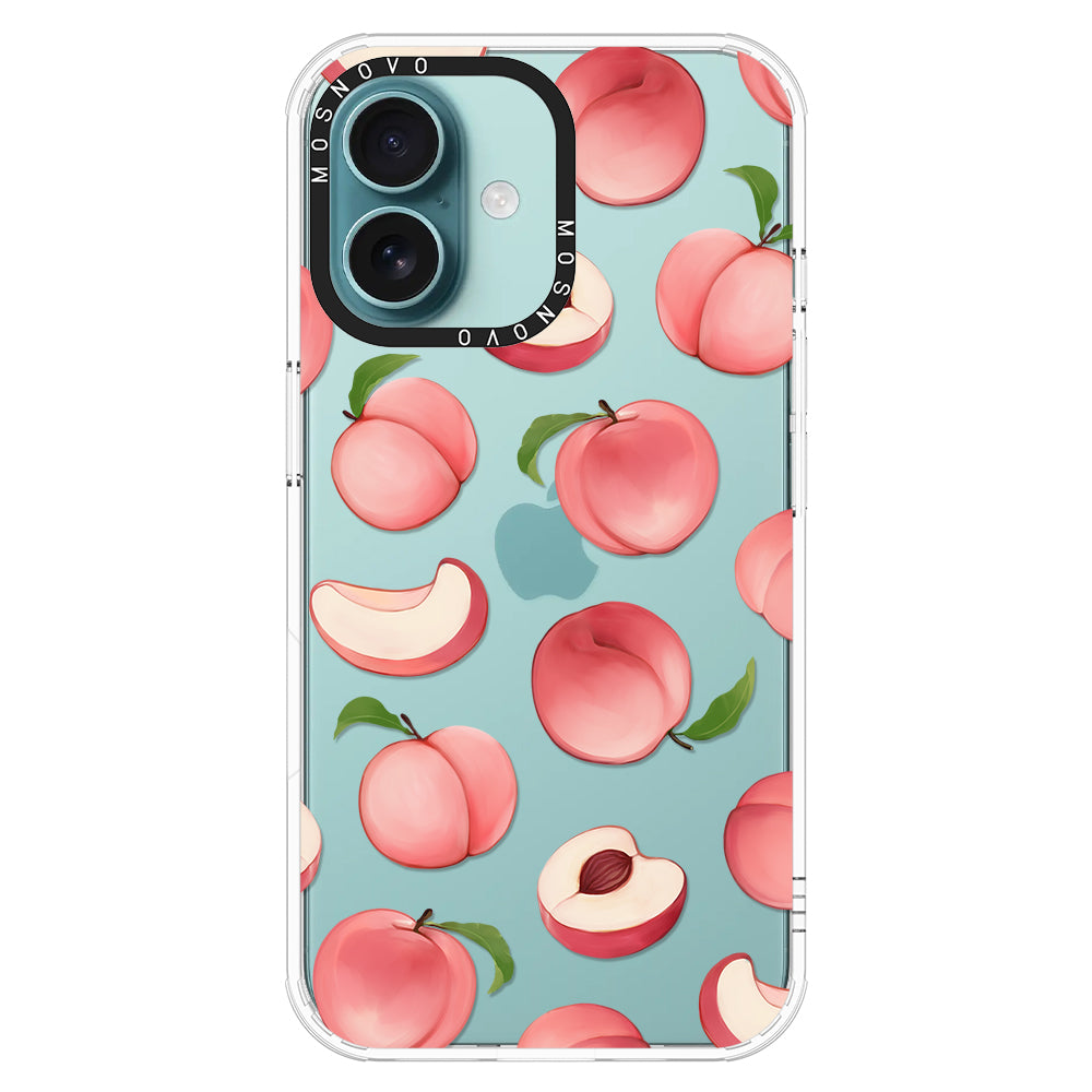 Cute Peach Phone Case - iPhone 16 Case - MOSNOVO