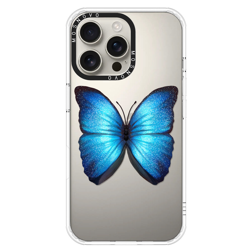 Shimmering Butterfly Phone Case - iPhone 16 Pro Max Case - MOSNOVO