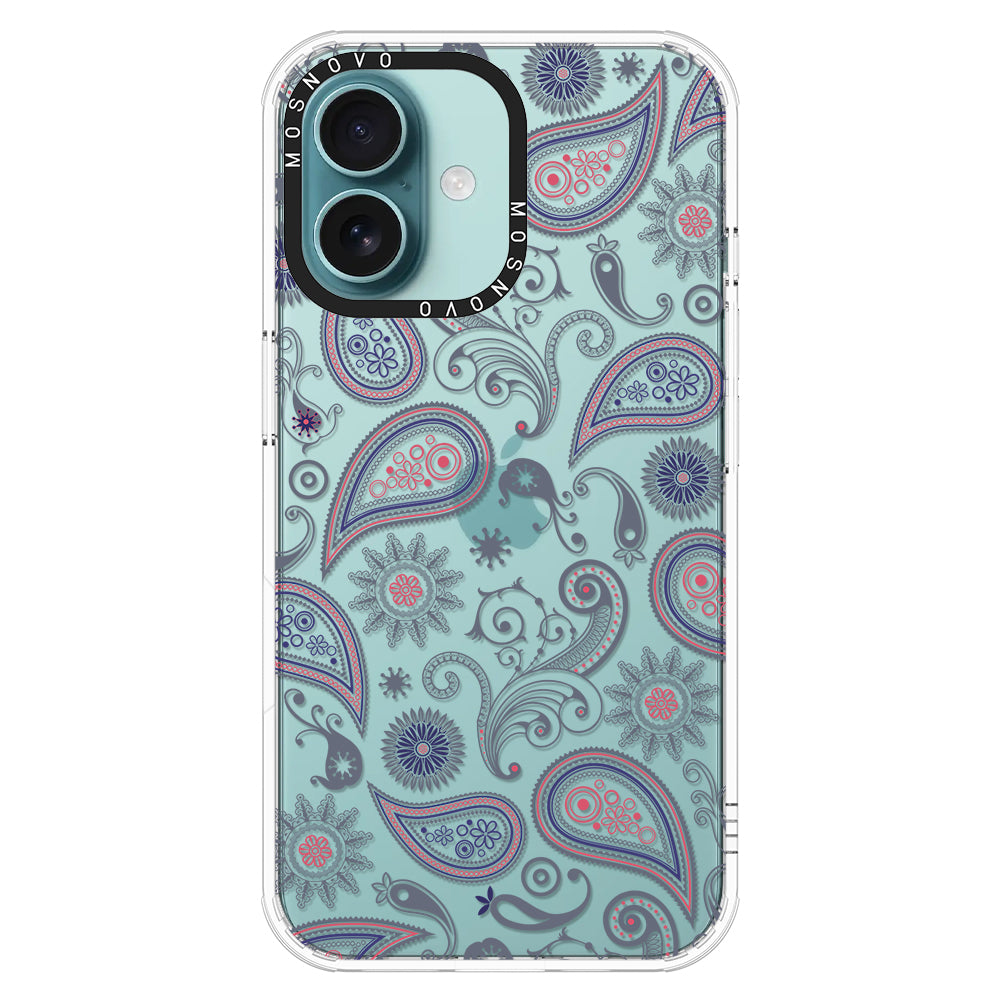 Paisley Phone Case - iPhone 16 Plus Case - MOSNOVO