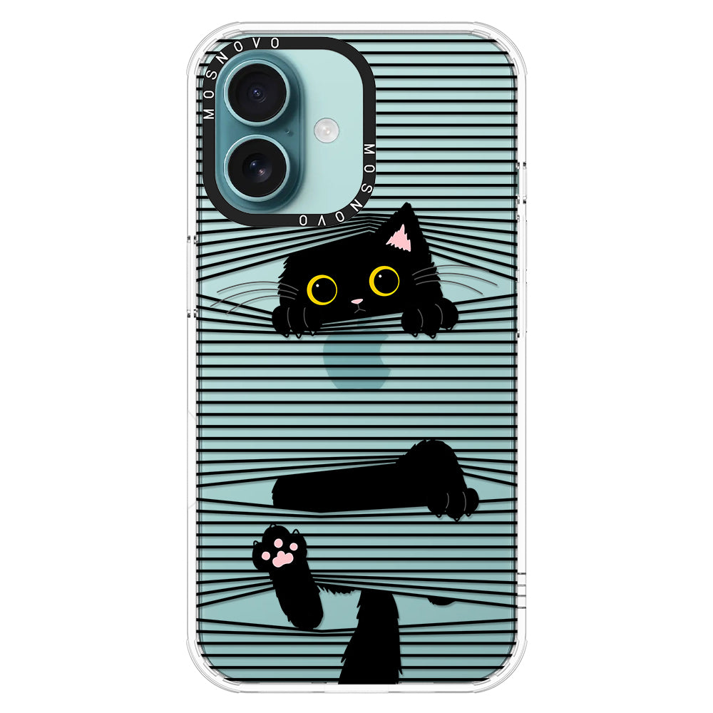 Hidden Black Cat Phone Case - iPhone 16 Case