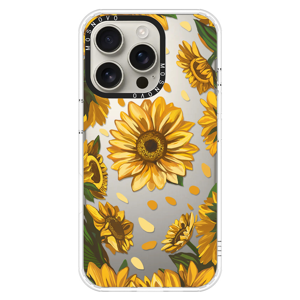 Sunflower Garden Phone Case - iPhone 16 Pro Case - MOSNOVO