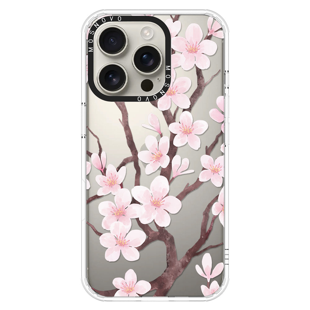 Cherry Blossom Flower Phone Case - iPhone 16 Pro Case - MOSNOVO