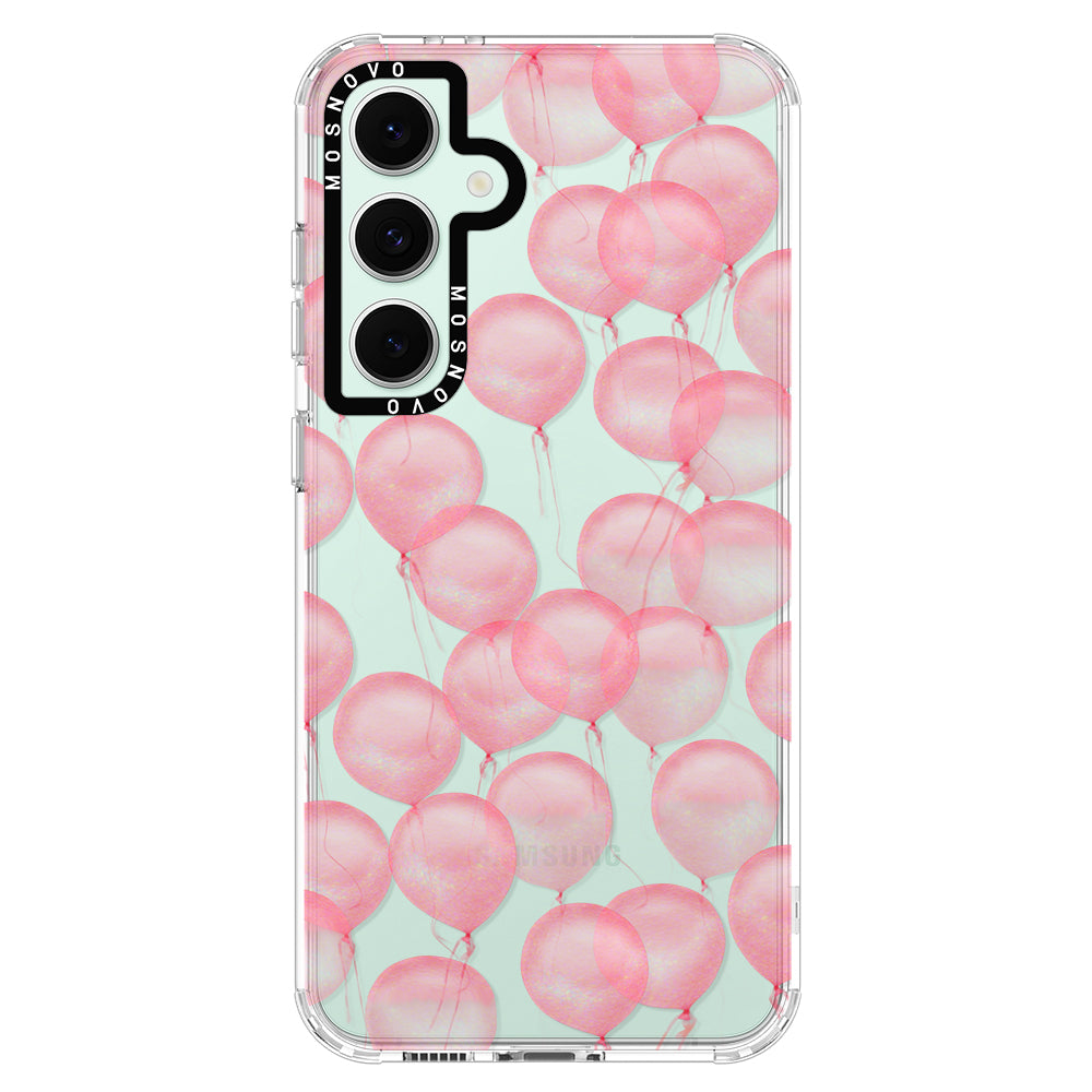 Pink Ballons Phone Case - Samsung Galaxy S24 FE Case - MOSNOVO