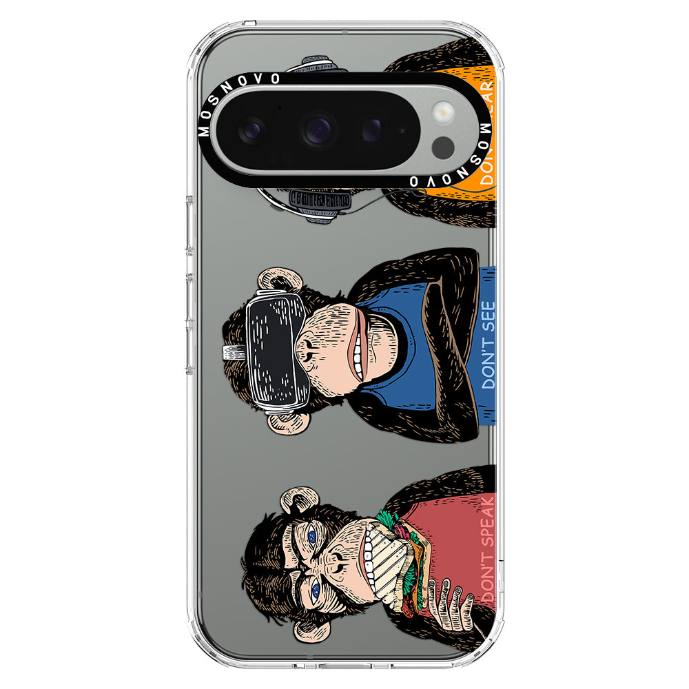 Don't Speak, Don't See,Don't Hear Phone Case - Google Pixel 9 Pro Case