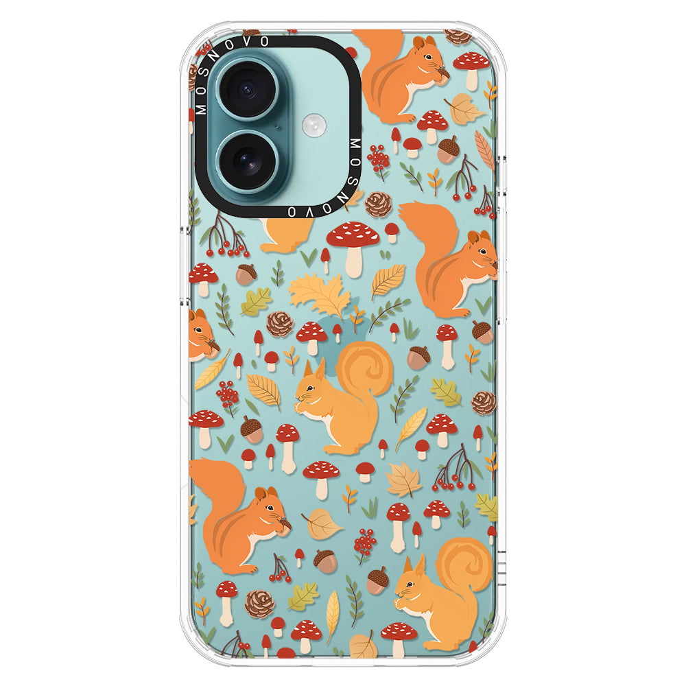 Autumn Squirrel Phone Case - iPhone 16 Case - MOSNOVO