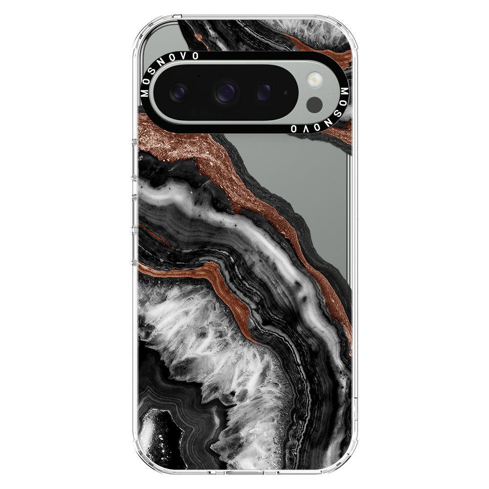 Black Agate Phone Case - Google Pixel 9 Pro Case