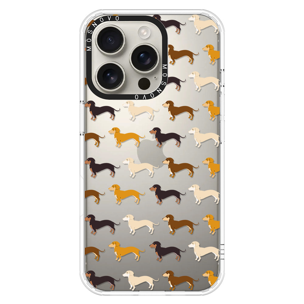 Cute Dachshund Phone Case - iPhone 16 Pro Case - MOSNOVO