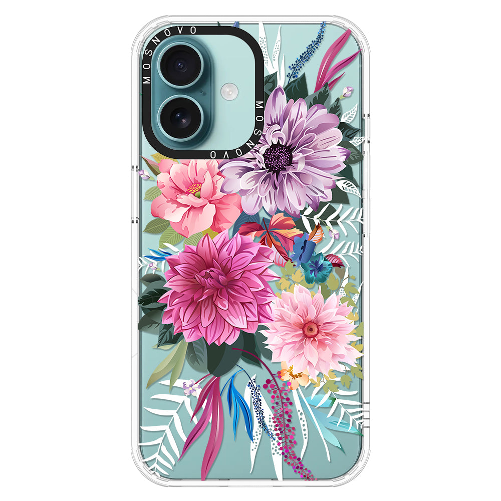 Dahlia Bloom Phone Case - iPhone 16 Case - MOSNOVO