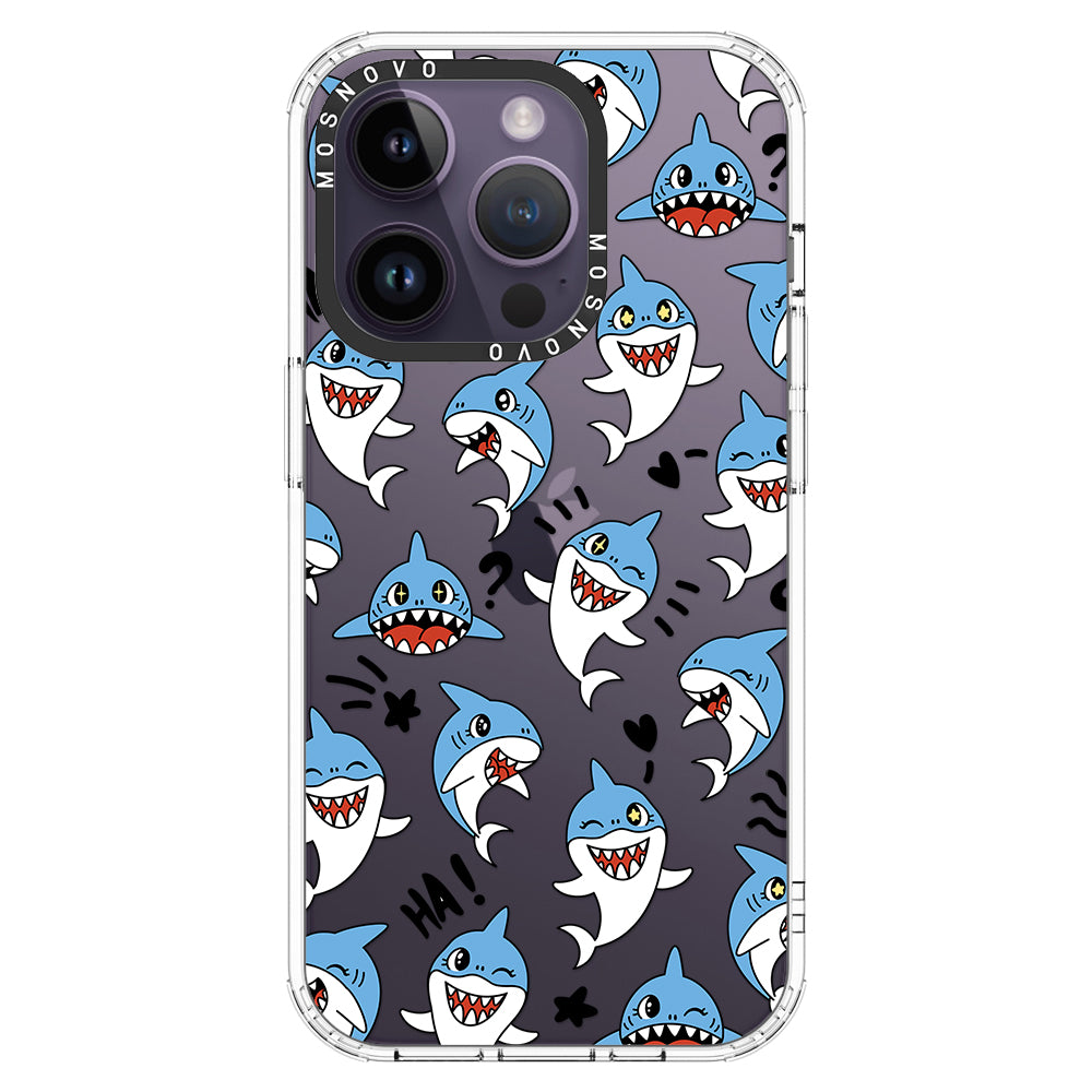 Cute Sharks Phone Case - iPhone 14 Pro Case