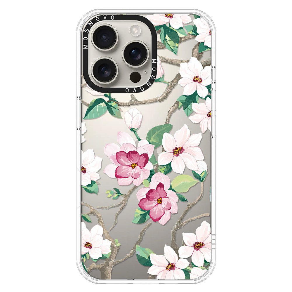 Magnolia Phone Case - iPhone 16 Pro Max Case - MOSNOVO