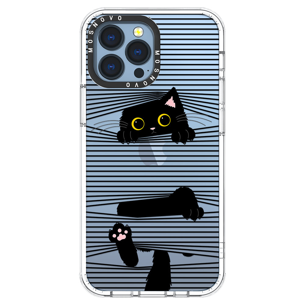 Hidden Black Cat Phone Case - iPhone 13 Pro Max Case